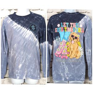 SIMPLY SOUTHERN Long Sleeve Pet Rescue "Let the Good Times Roll" Tee Small